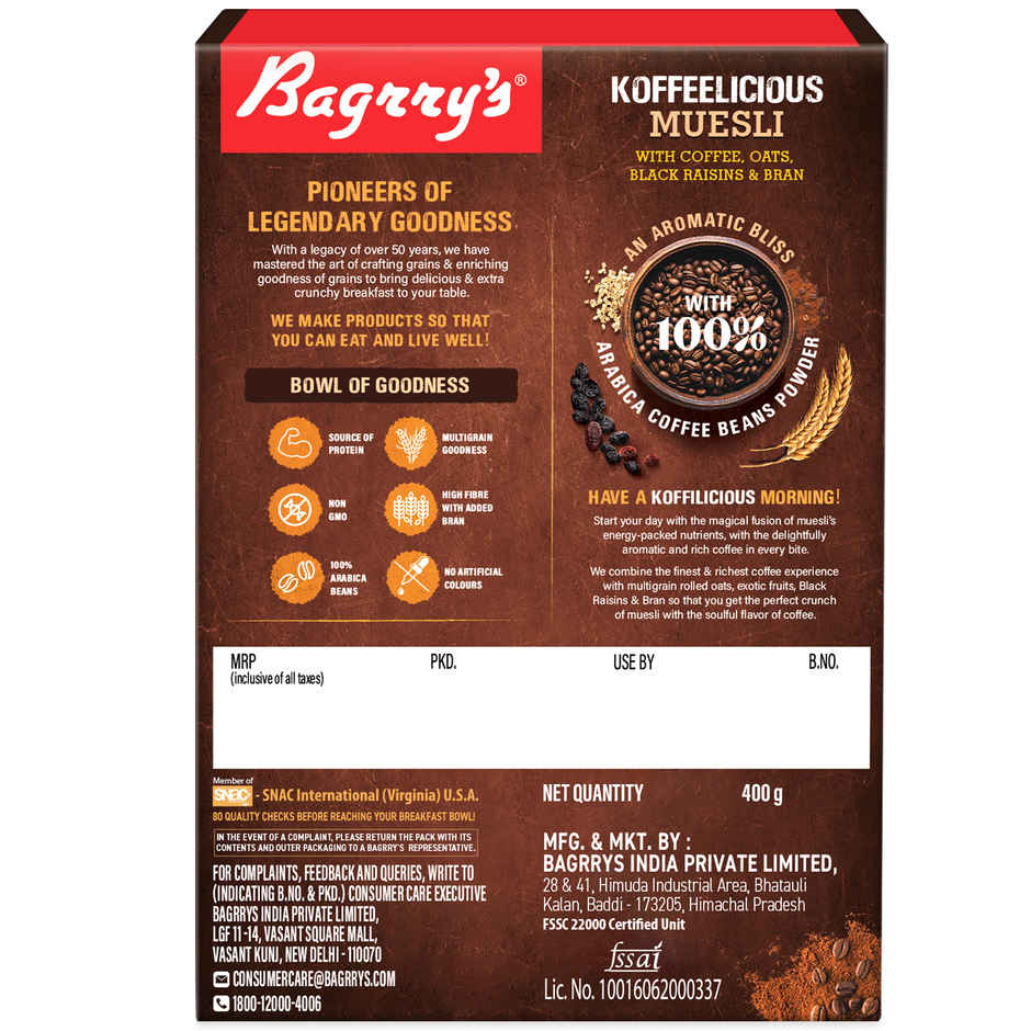 Bagrrys Koffeelicious Muesli
